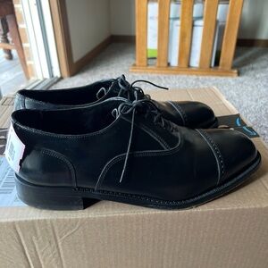 Florsheim Black Leather Lace Up Oxford Dress Shoes Mens Size 10 D Style 17067-01